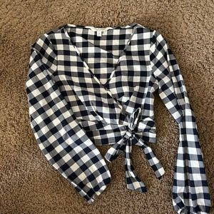 Small checkered top from a small boutique